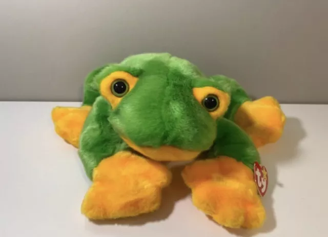 TY Beanie Buddy “Smoochy” the Frog Retired Vintage MWMT (14 inch)