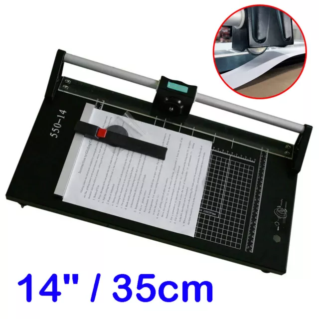 14" Precision Rotary Paper Trimmer Sharp for Photo Paper Film Cutting Machine