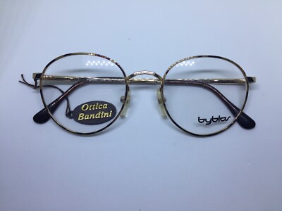 Byblos BYBLOS B532 occhiali da vista vintage tartarugati oro squadrati unisex glasses 