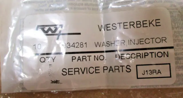 Westerbeke Washers Lot Of 3 Injector 034281 Banjo 024972 Banjo 030291  (*2885Sh)