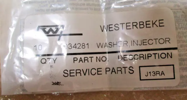 Westerbeke Washers Lot Of 3 Injector 034281 Banjo 024972 Banjo 030291  (*2885Sh)