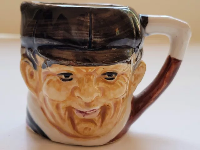 Vintage 1940’s Small Toby Mug Pitcher “Made in Occupied Japan”