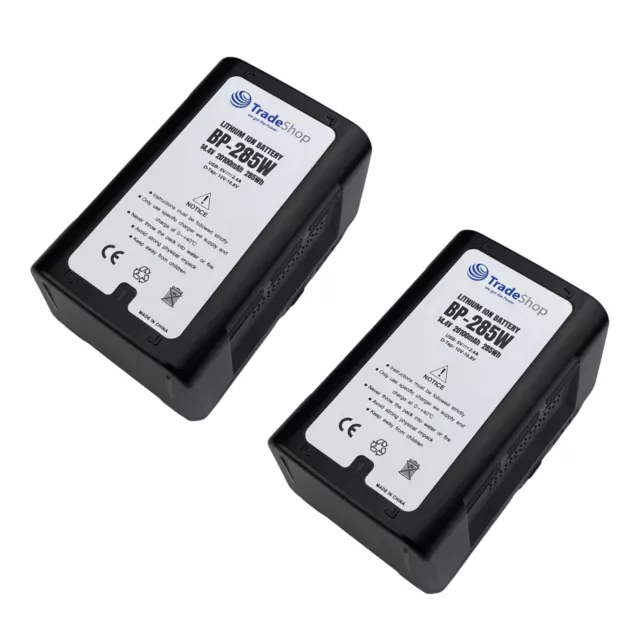 2x Akku 285Wh 20100mAh 14,4V für Sony DSR-600PL DVW-7 DVW-90 DXC-D35WS DXC-D50L