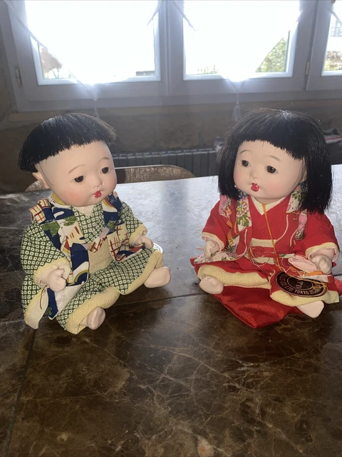 Poupées japonaises vintage Kokeshi (7) - Bois - Japon