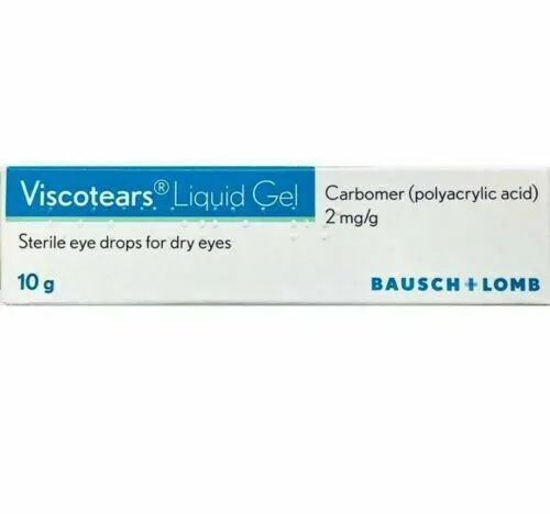 Visco tears carbomer 0.2% liquid gel 10g sterile drops for dry eyes