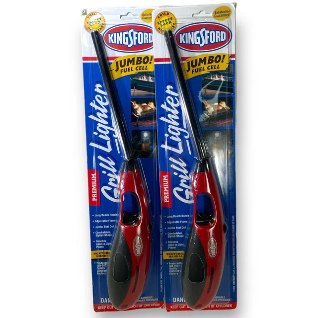 Kingsford Premium Grill Lighter 2 Pack - Jumbo Fuel Cell & Adjustable Flame