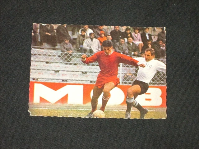 NIMES OLYMPIQUE Logo Blason Carte card MIROIR-SPRINT Foot 1960-1961 no panini