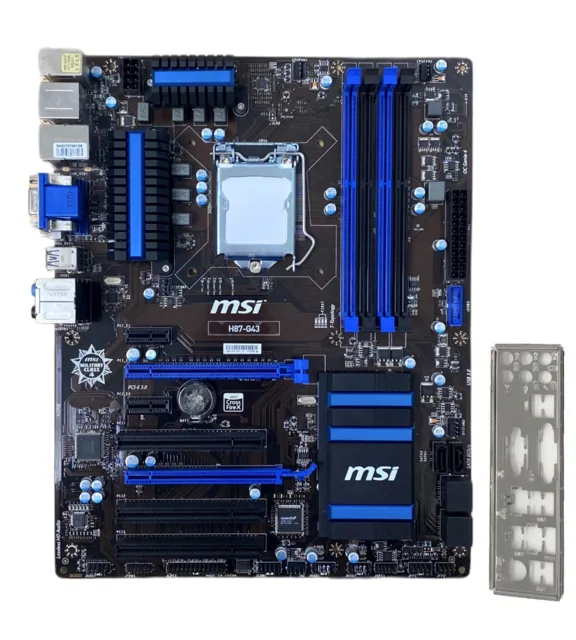 MSI H87-G43 ATX Mainboard Sockel LGA1150 Motherboard inkl. Blende #R10-C4