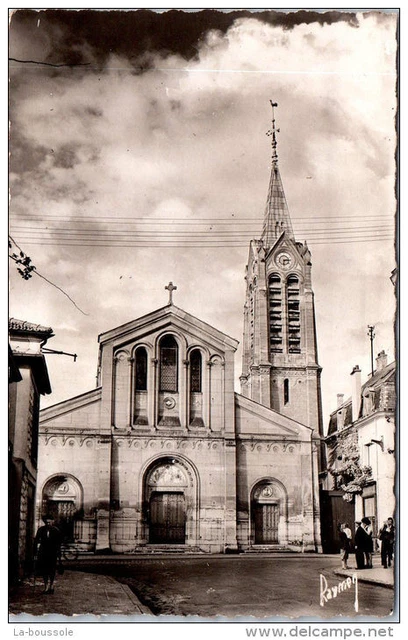 95 SAINT LEU LA FORET - facade de l'eglise -