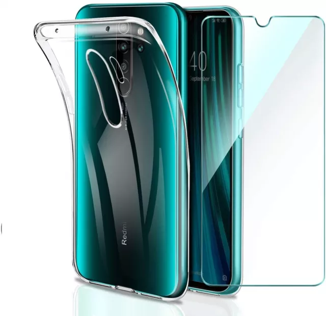 Cover Custodia + Pellicola Vetro Temperato Per Xiaomi Redmi Note 8 Pro