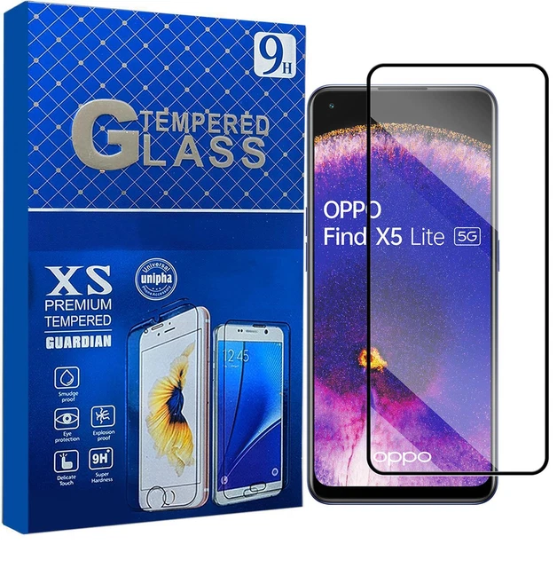Custodia Idrorepellente Cover Trasparente Vetro Temperato Per OPPO Find X5 Lite - Protezione Completa Ultrasottile Cover Oppo Find X5 Lite Trasparente