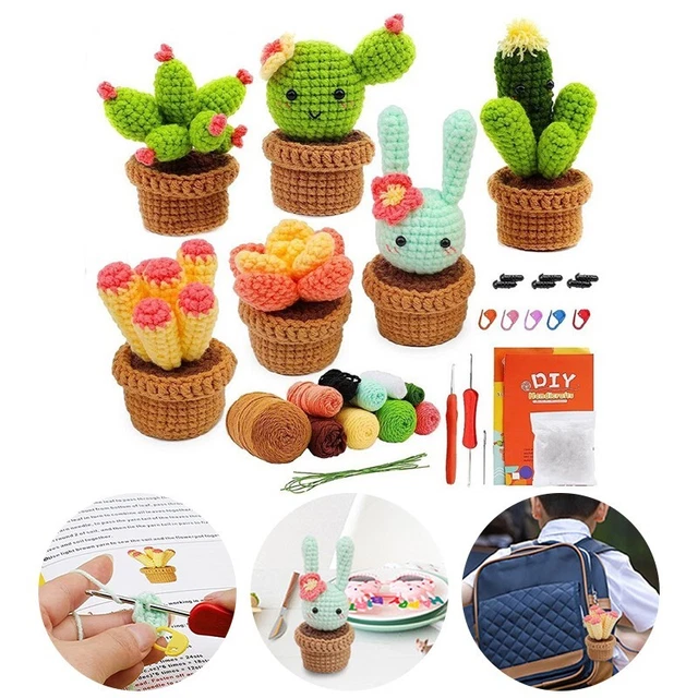 KIT CROCHET DÉBUTANT ornements au crochet en pot à faire soi-même paquet tout EUR 31,50