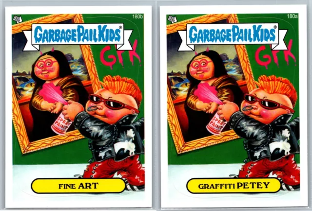 Graffiti Petey Art Classic Mona Garbage Pail Kids 2 Card Set