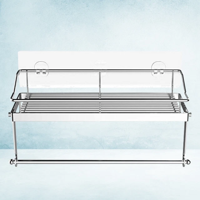 CESTO BAGNO SCAFFALE doccia organizer cesto WC rullo stoccaggio