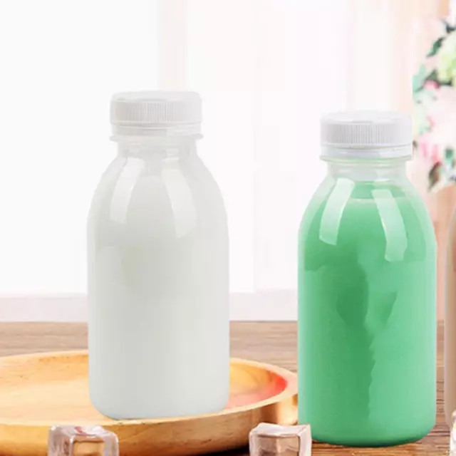 100-1000 ml Plástico Jugo Leche Bebidas Almacenamiento Nuevas con Tapas Contenedor N4N5