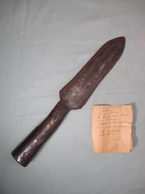 Colonial American Revolution Spontoon Boarding Pike SPEAR HEAD One Piece Forged