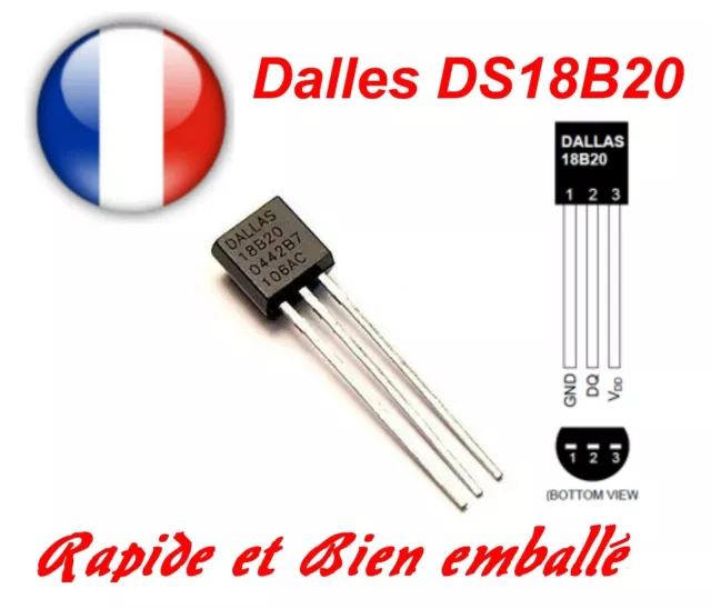 *** Lot Au Choix De 1 - 2 - 5 Ou 10 Ds18B20 Capteurs De Temperature - Neufs ***