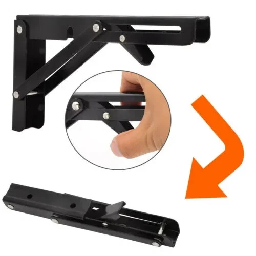 CAMPERVAN FOLDING BRACKET Table Extn Shelf Motorhome Caravan Wall Hinge
