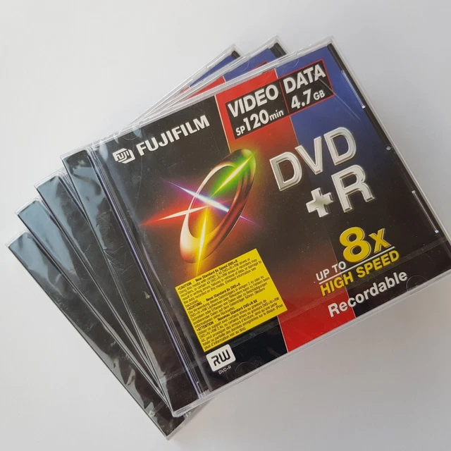 Fujifilm DVD+R 120 minutes video 4.7GB data blank recordable disc (4) Japan Fuji