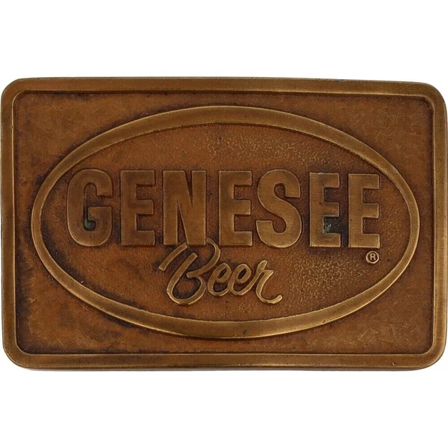 Nuovo Genesee Birra Della Rochester New York Raro 1970s NOS Vintage Belt Fibbia