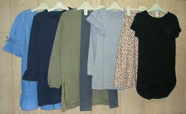 NEXT TU H&M etc Girls Bundle Tops Jumpers Skirt Dresses Leggings Age 7-8 128cm