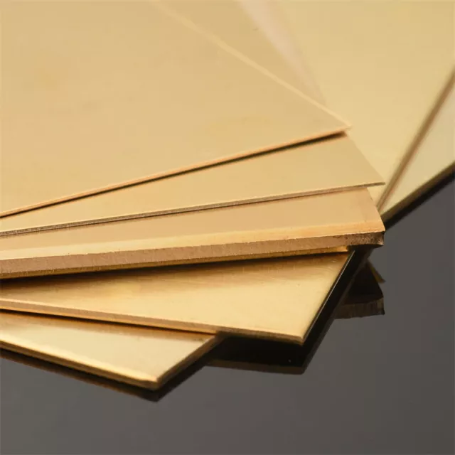 Brass Metal Thin Sheet Foil Plate Shim Thick 0.5mm-6mm X 50mm-300mm X 50mm-300mm 3