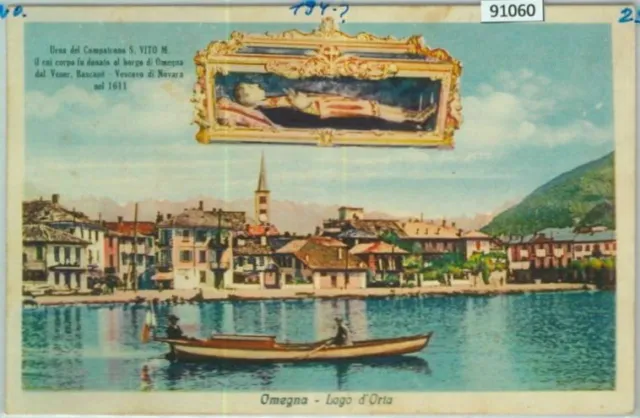 91060 - CARTOLINA d'Epoca - NOVARA Provincia  -  OMEGNA Lago d'Orta