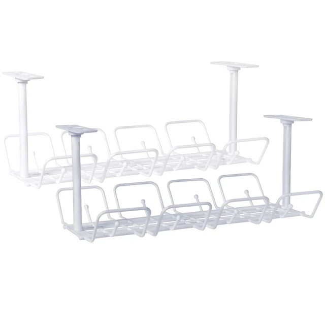 CABLE MANAGEMENT TRAY Under Desk Cable Wire Table Storage Rack