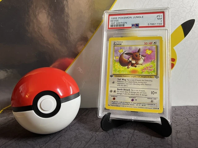 1999 Pokemon Jungle Eevee 1st Edition PSA 7