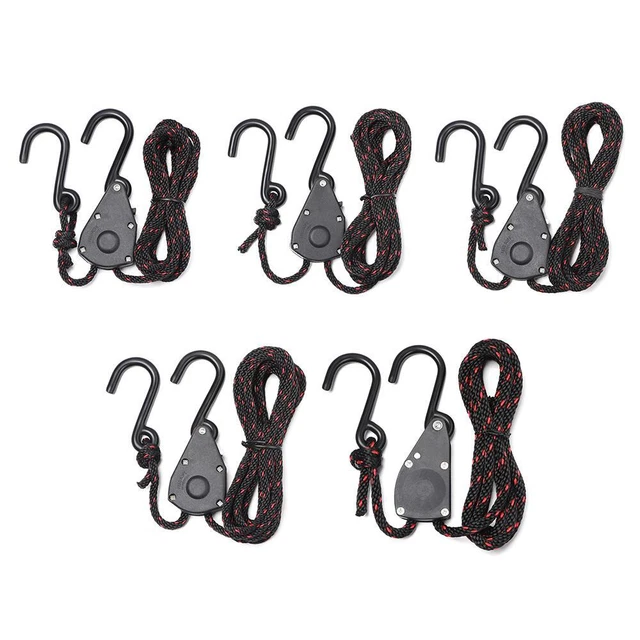 Tool Ratchet Hangers Adjustable Rope Fastener Fixed Buckle Pulley Tensioner