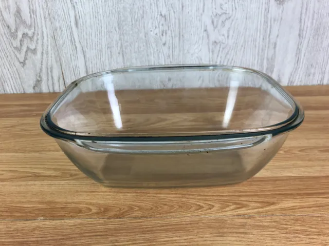 Clear Glass Pyrex Chicken Ropaster Lid Only  10.5 x 10 x 3.5