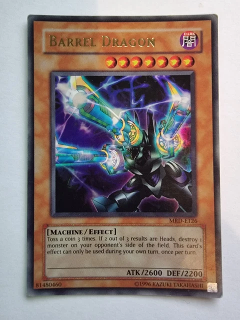Barrel Dragon MRD-E126 Ultra Rare Unlimited Light Play+ Yugioh Card