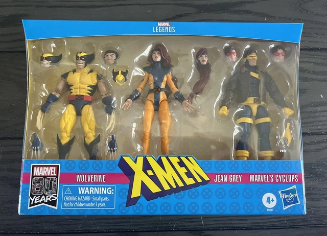 MARVEL LEGENDS X-MEN LOVE TRIANGLE 3-Pack: WOLVERINE CYCLOPS JEAN GREY ...