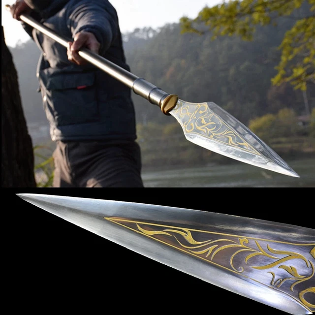 HIGHQUALITY CHINA KUNGFU Sword Lance Spear Sharp SpearHead Outdoor
