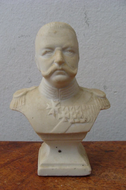 STORISMO MILITARE BISQUIT porcellana figura busto Hindenburg anno di ...