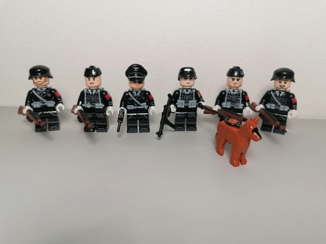 WW2 GERMAN PANZER grenadier minifigure Alternative Version Brick lot