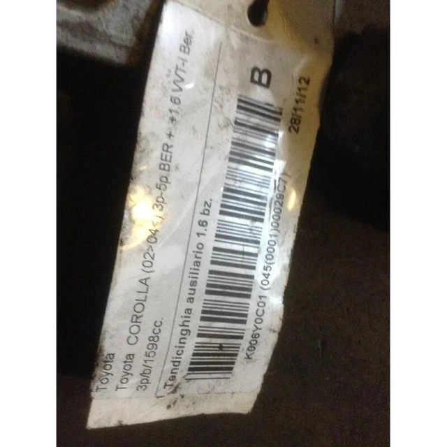 Galet Tendeur Pour Toyota Corolla (02-04) 3P-5P Ber 1.6 . 3P/B/1598Cc