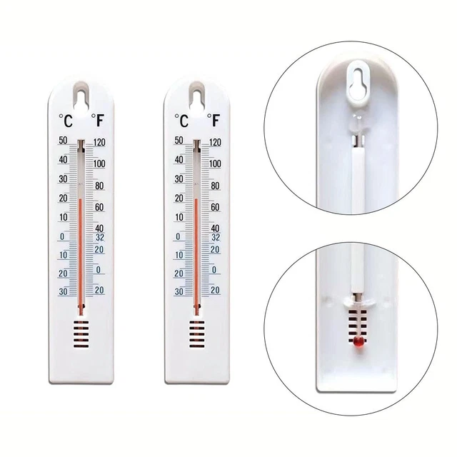 2pcs Thermometer 20cm Indoor Outdoor Temperature Wall Hanging Room Sensor