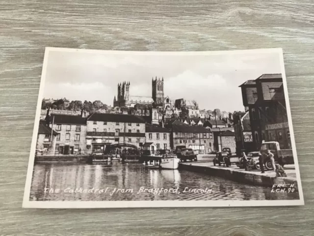 Frith’s Vintage Postcard The Cathedral from Brayford Lincoln England Unposted