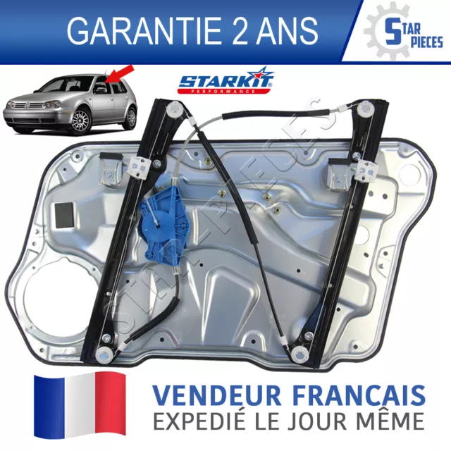 Leve Vitre Avant Gauche Conducteur Vw Golf 4 Iv & Bora 97-06 4 &5P + Panneau