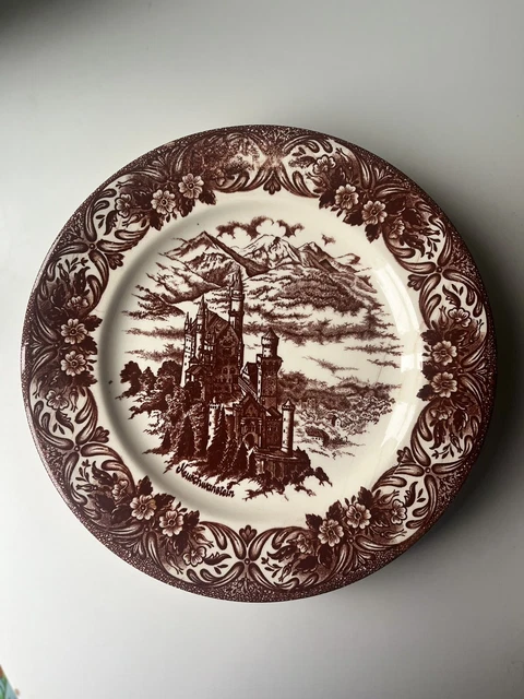 Assiette Ancienne Très Rare En Terre De Fer (faïence) - Couleur Bleue - Occasion Avec Usure - Pièce De Collection