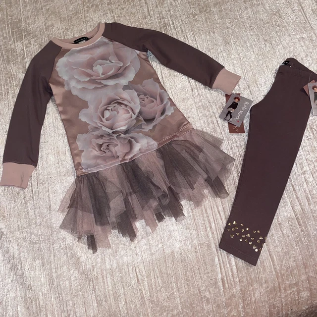 Set Leggings Top Abito Rosa Kate Mack Monnalisa A Dee Mayoral Grazioso Abito 4 5