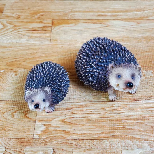 Hedgehog Figurines Set of 2 Momma Baby