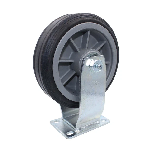SNAP-LOC 375 lb Caster 6 Inch All-Terrain Solid Rubber Rigid
