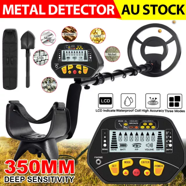 LCD Metal Detector 350MM Deep Sensitive Treasure Hunter Gold Digging Waterproof