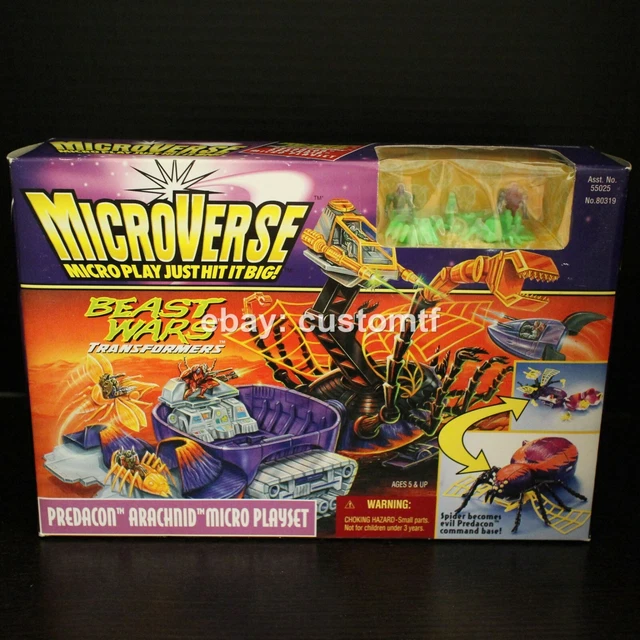 TRANSFORMERS BEAST WARS MicroVerse 'Predacon Arachnid Playset 1996