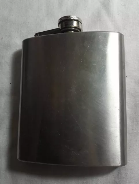 Hip Flask 7oz Stainless Steel 12.5x9.5x2cm