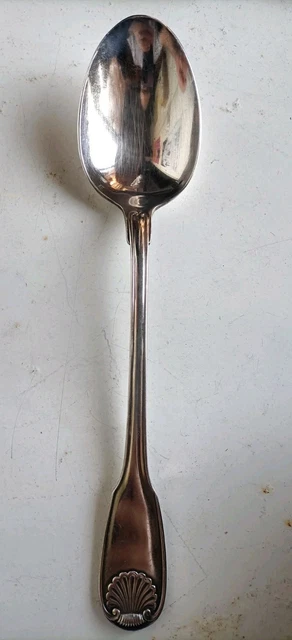 Cuillère à Ragoût Christofle – Modèle Marot – XXe Siècle – Métal Argenté (Monogrammée)