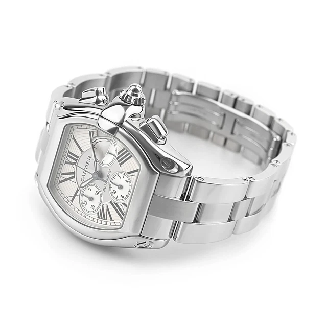 Cartier 609201001 Roadster Chrono W62019X6 #HH589
