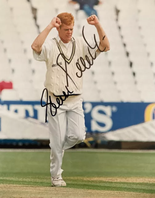 Cricket - signed press photo of Shaun Pollock South Africa & Warwickshire